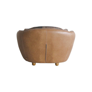 オピアムソファ 1人掛け リサイクルレザーキャメル