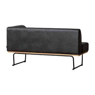 ダントンソファ 左肘 LT03チャコールブラック[tok]