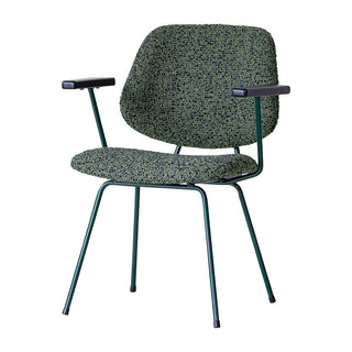 アボック ダイニングチェア 肘付 カラー脚