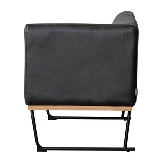 ダントンソファ 左肘 LT03チャコールブラック[tok]