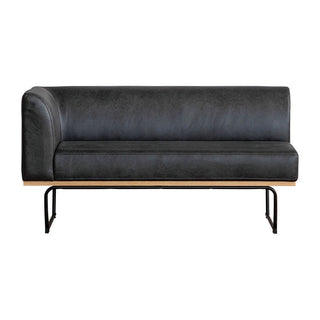 ダントンソファ 右肘 LT03チャコールブラック[tok]