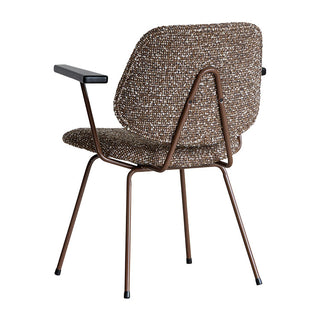 アボック ダイニングチェア 肘付 カラー脚