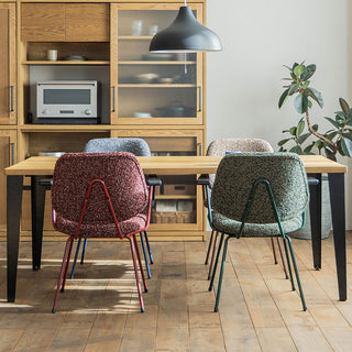 アボック ダイニングチェア 肘無 カラー脚