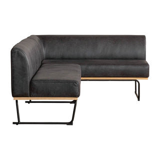 ダントンソファ 右肘 LT03チャコールブラック[tok]