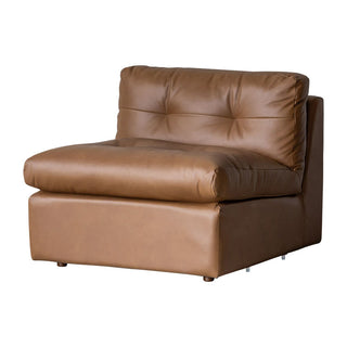 ブロンクスソファ 1人掛け肘無 ブラウン[tok]
