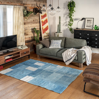 デニムパッチ ラグ