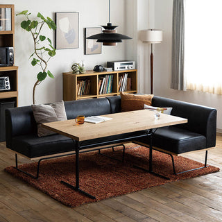 ダントンソファ 肘無 LT03チャコールブラック[tok]