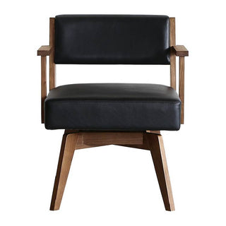 カイン 回転式ダイニングチェア 肘付