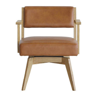 カイン 回転式ダイニングチェア 肘付