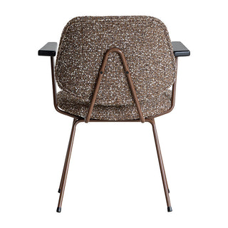 アボック ダイニングチェア 肘付 カラー脚