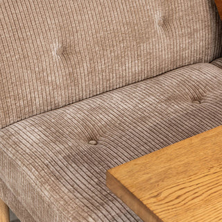 グレスソファ 2人掛け肘無 木脚