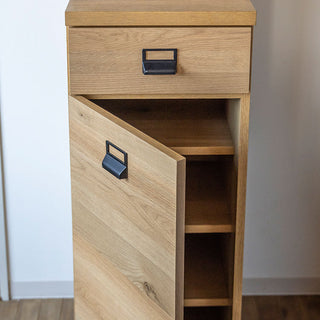 ダストン ダイニングボード 40cm(上台:ガラス戸左開き 下台:左開)