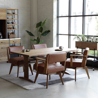 カイン 回転式ダイニングチェア 肘付