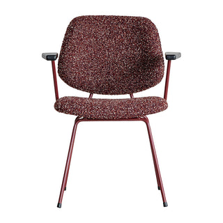 アボック ダイニングチェア 肘付 カラー脚