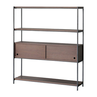 木とスチールの組み合わせがスタイリッシュなオフィス空間を演出してくれます。