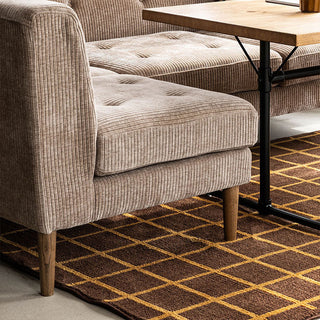 グレスソファ 2人掛け右肘 木脚