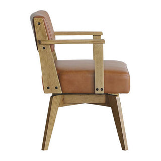 カイン 回転式ダイニングチェア 肘付