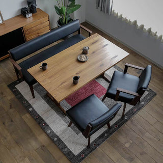 カイン 回転式ダイニングチェア 肘無