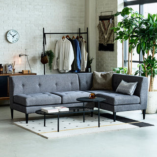 グレスソファ 2人掛け右肘 鉄脚