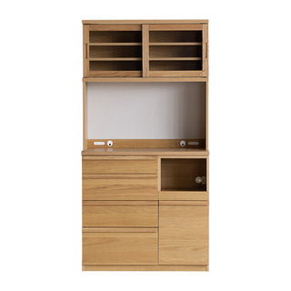 天然木の優しい雰囲気と機能性を備えたキッチンユニットです。