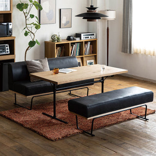 ダントンソファ 肘無 LT03チャコールブラック[tok]