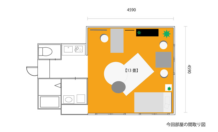 部屋の間取り図