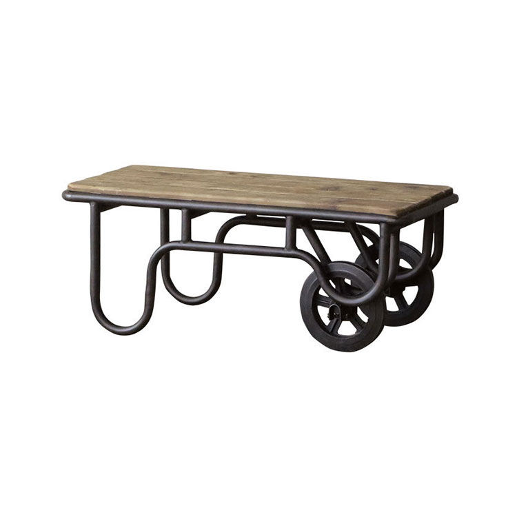 カシャ リビングテーブル 100cm(ブラウン 100cm): リビングテーブル